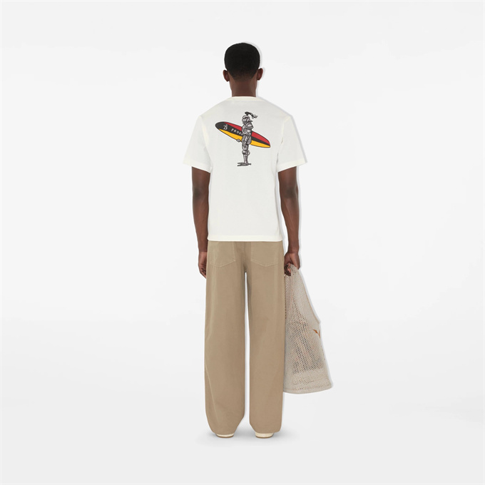 burberry surfing ekd print cotton t-shirt